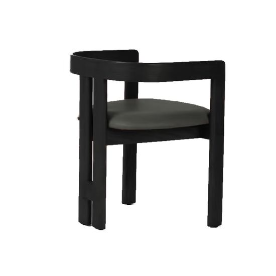 Стул Irma черное дерево и экокожа