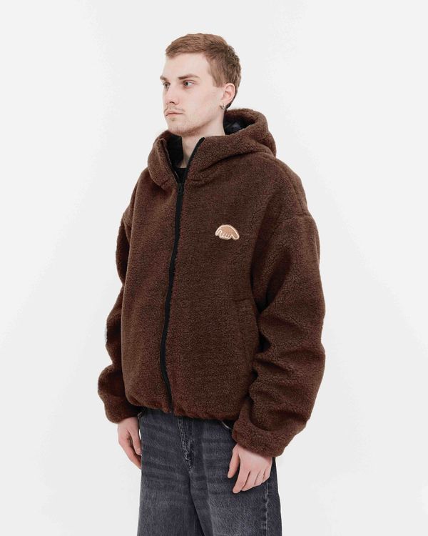 Куртка Comfy Sherpa SS23 коричневая - фото 3