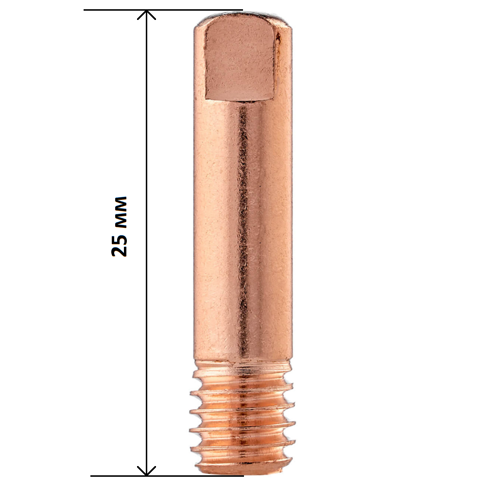 W000010822 Контактный наконечник М6х6х25 CU 1,0 СТАНД RANGE