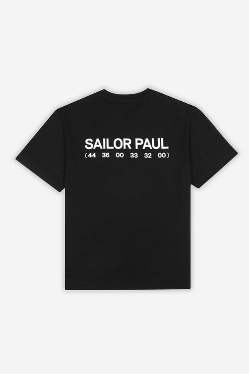 Футболка Sailor Paul Double Logo Черная