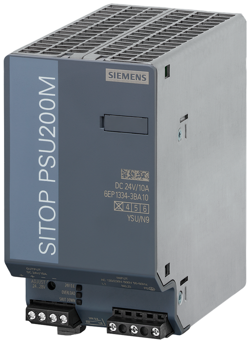 SITOP PSU200m 10 a регулируемый блок электропитания вход,  SIEMENS 6EP1334-3BA10