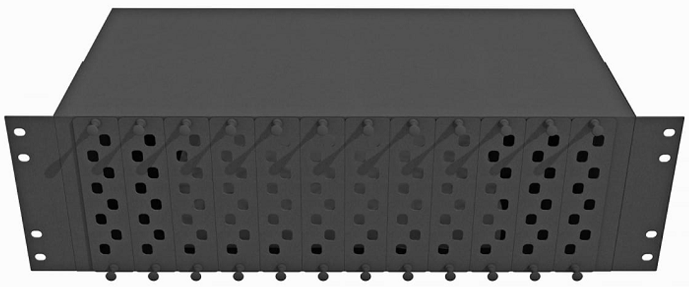 Кросс оптический стоечный  TopLAN КРС-Top-3U-96FC/ST-BK
