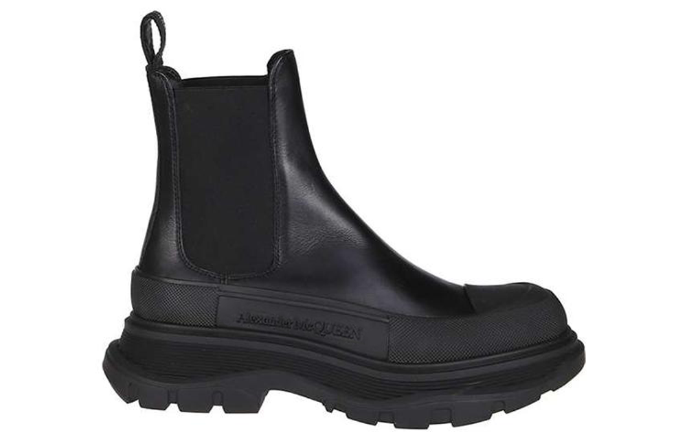 Alexander McQueen Chelsea Tread Ankle Boot Black Women"s