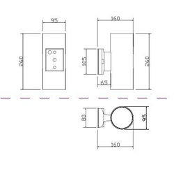 Уличный настенный светильник Maytoni O419WL-02W