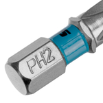 Бита PH2х25мм, сталь S2, шестигр., 2 шт. Gross