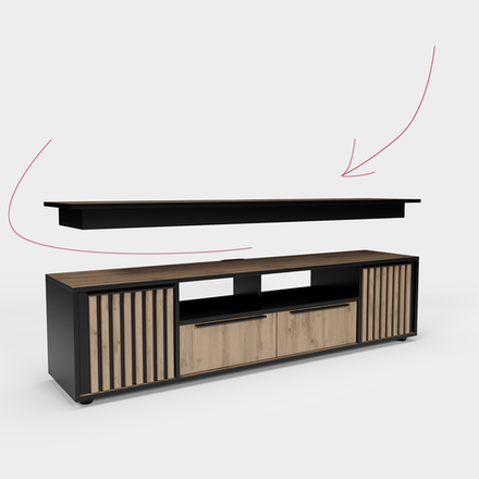 Крышка с подставкой для тумбы ТВ Аэлита №16
