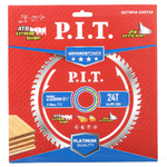 Диск пильный по дереву PIT  235x30x1,8 мм, 24T Carbide, зуб ATB 15° (ACTW14-235T24)
