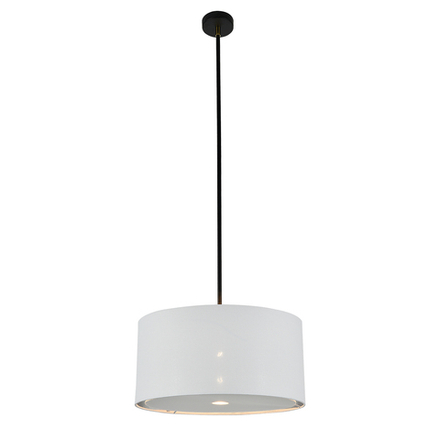 Светильник на штанге 1x60Вт E27, металл/ткань, чёрный