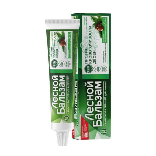 Зубная паста Лесной бальзам Кора дуба Кровоточивость 75 мл
