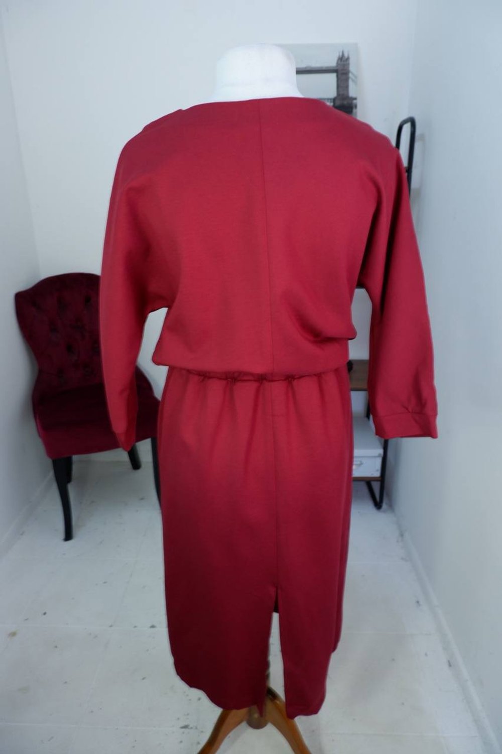 Платье Lucky Move цвета бордо, визуально 46 размер, новое