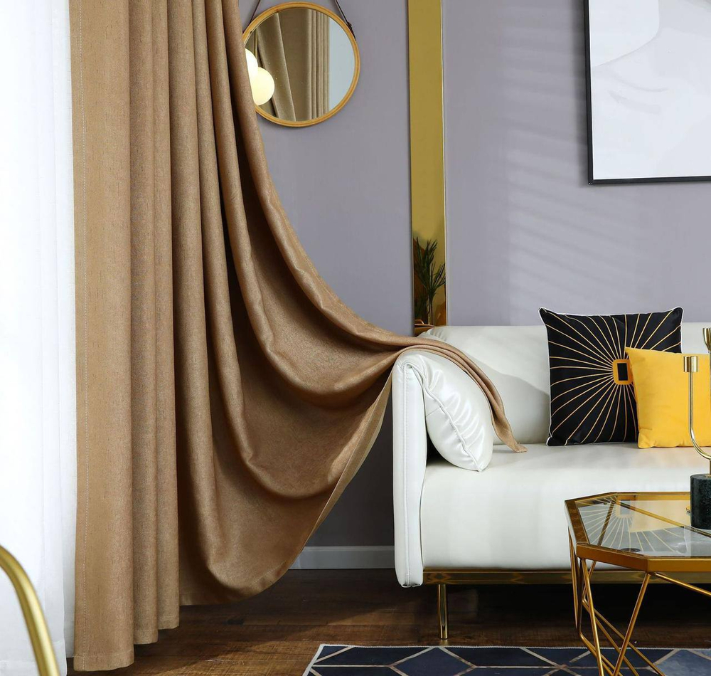 Льняные шторы