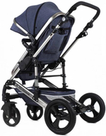 Коляска для новорожденных трансформер, 2в1 Luxmom 555 Серый Лен