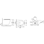 Унитаз Grossman Color GR-4455LIMS подвесной Фиолетовый матовый с сиденьем Микролифт