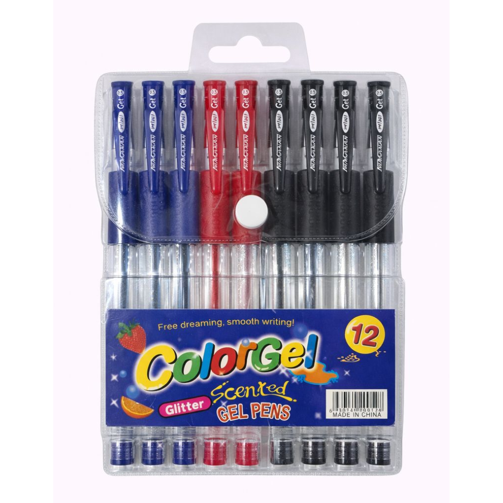 Ручки гелевые цветные Color Gel 3 цвета