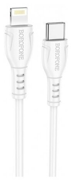 Кабель iPhone Lightning BOROFONE BX51 1м, 2.4A.  белый