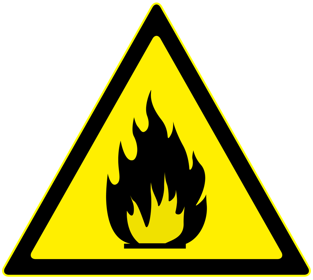 W01 "Пожароопасно. Легковоспламеняющиеся вещества "