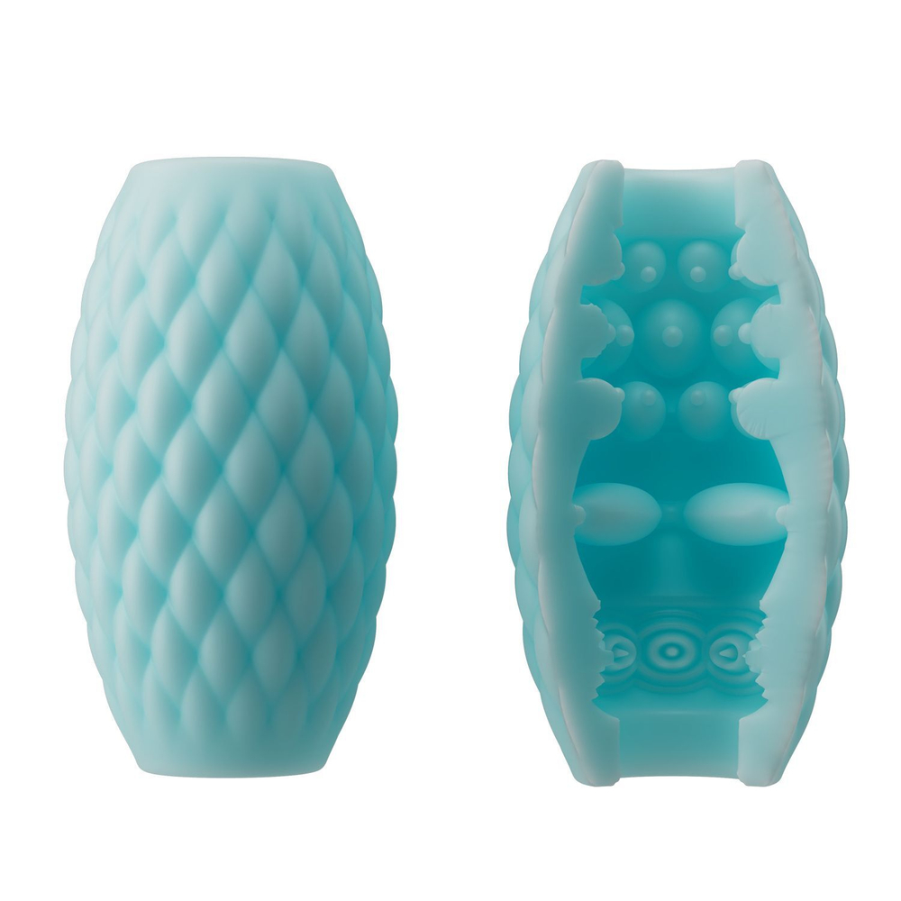 Голубой нереалистичный мастурбатор Athena (Цвет: голубой)