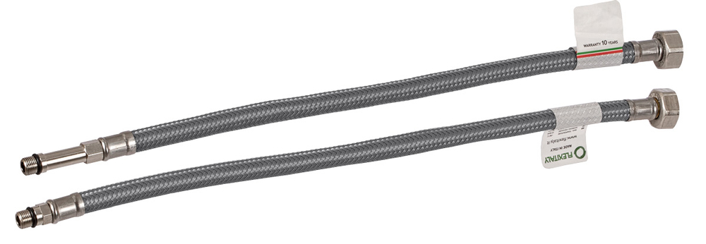 Комплект шланг для смесителя 40см нейлон FLEXITALY