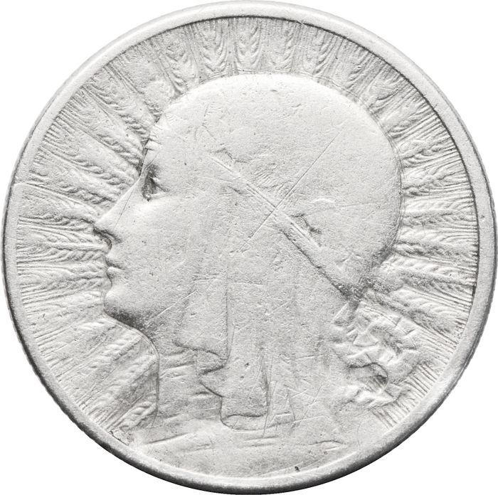 2 злотых 1934 Польша. Голова Полонии VF