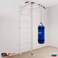 Шведская стенка Sv Sport усиленная 6292 (Турник рукоход/Канат/Цепь/Мешок 22кг)