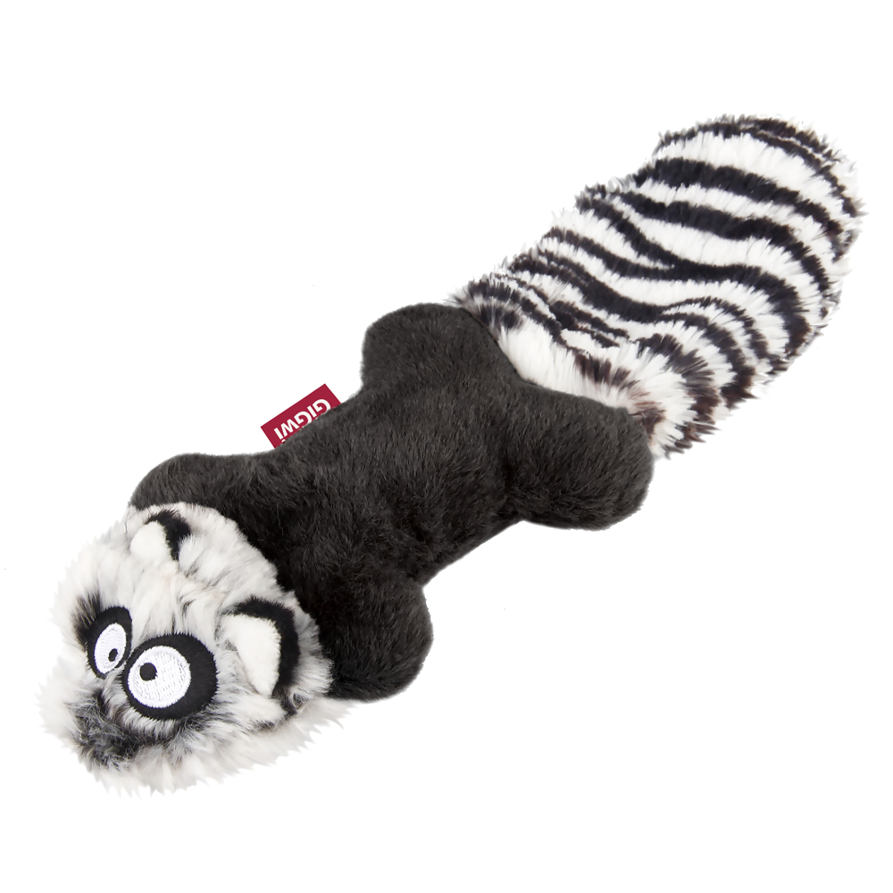 75538 Игрушка для собак Енот с пищалками 24см, серия PLUSH FRIENDZ