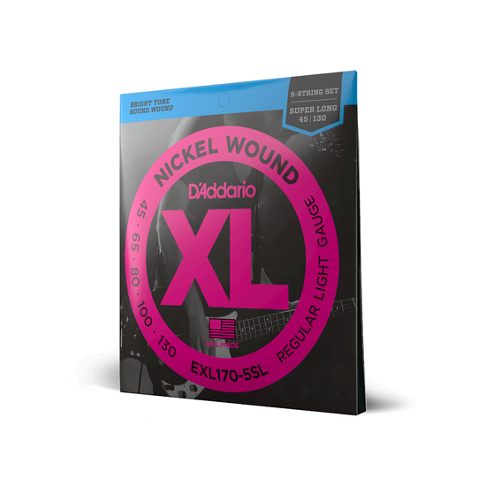 Струны для 5 струнной бас-гитары D'ADDARIO EXL170 5SL