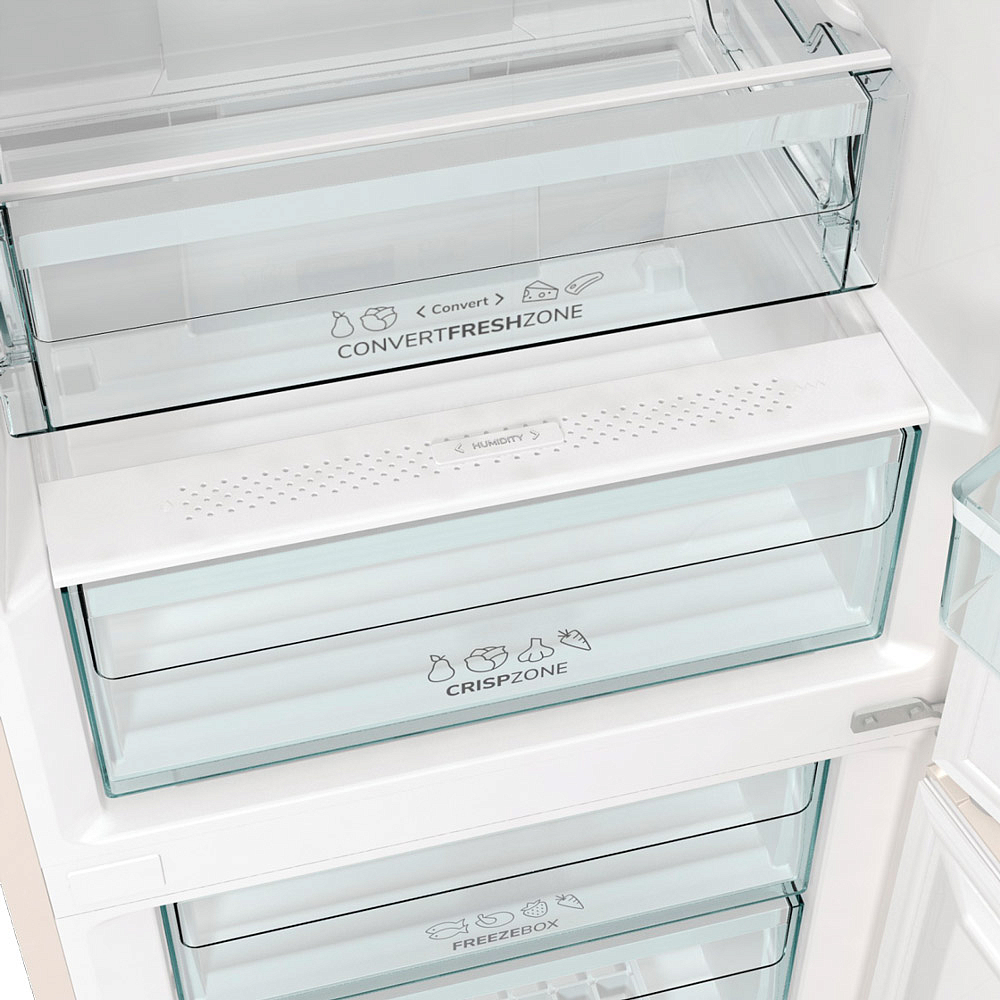 Отдельностоящий двухкамерный холодильник Gorenje NRK6192CLI