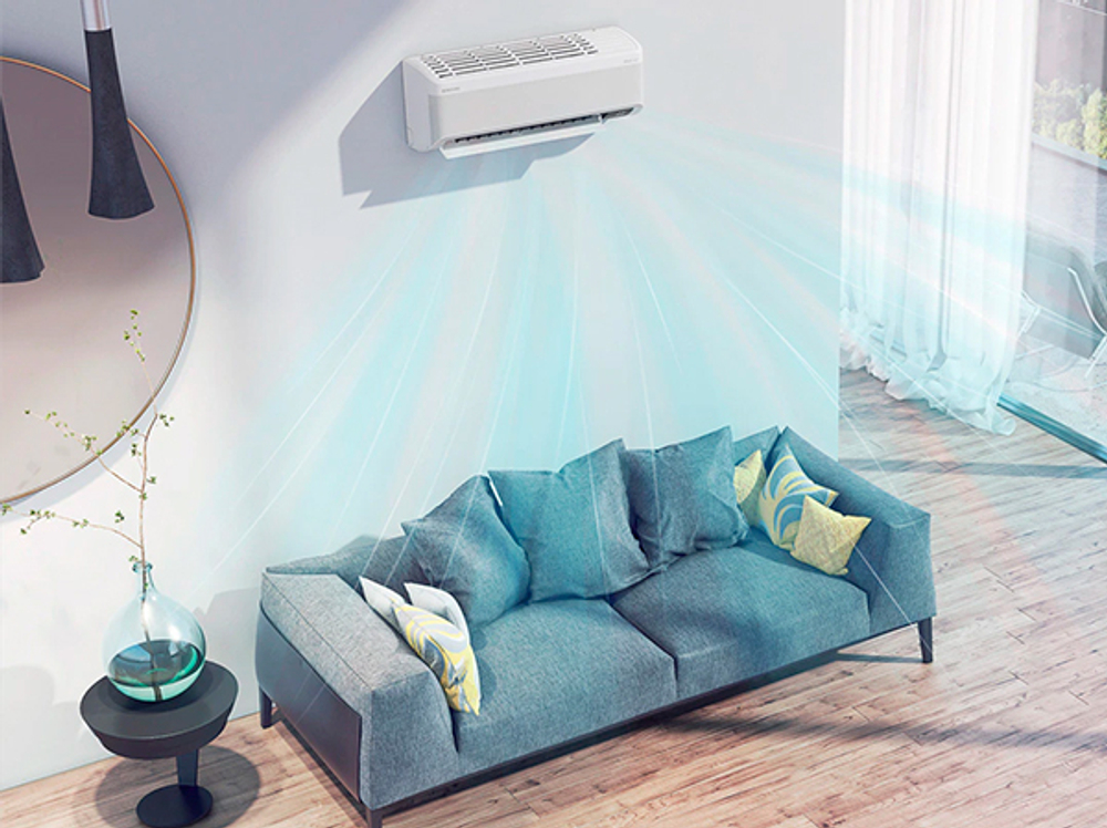Сплит-система кондиционер инверторный Samsung Wind-Free Mass (Geo) AR24BSFAMWKNER на 70 м²