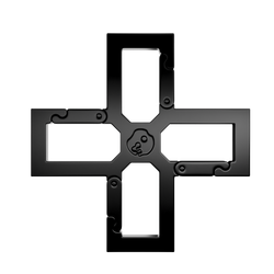 CROSS black carabiner