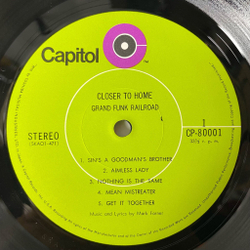 Винтажная виниловая пластинка LP Grand Funk Railroad Closer To Home (Japan 1970) (Obi) Nothing Is The Same