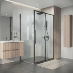 Душевой уголок Niagara Nova NG-34-13AGR-A80GR-34 130x80 стекло прозрачное/профиль графит матовый