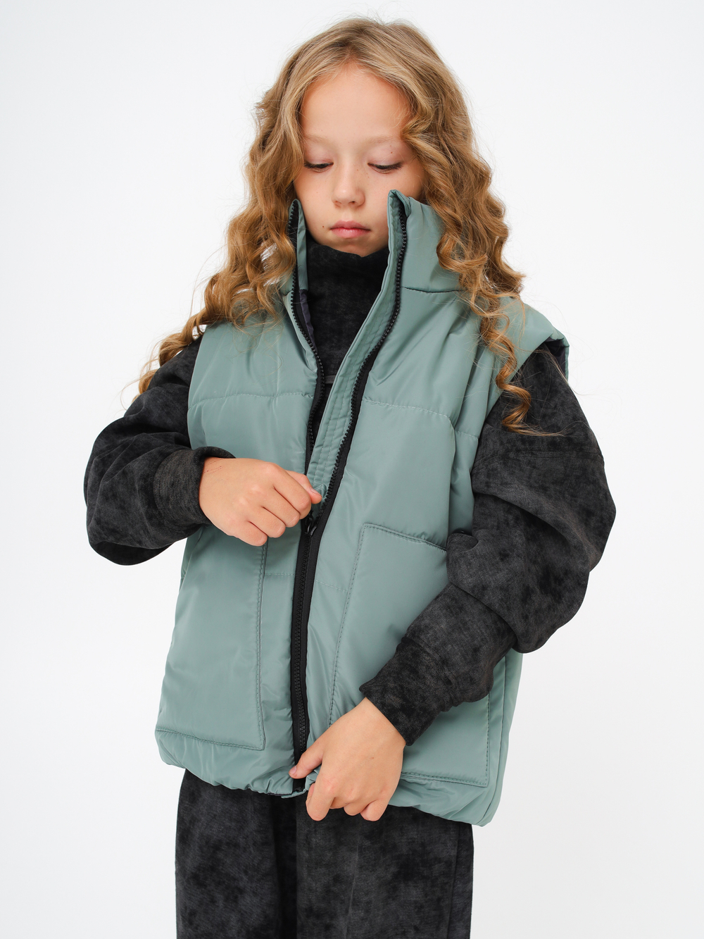 Жилет Base, шалфей