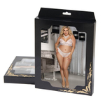 Комплект белья Temptation белый: бра и трусики бразилиана (размер M-L)