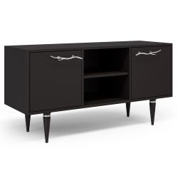 Тумба под ТВ Арт Колор matte 117см Классик Сильвер Терпкий коричневый матовый