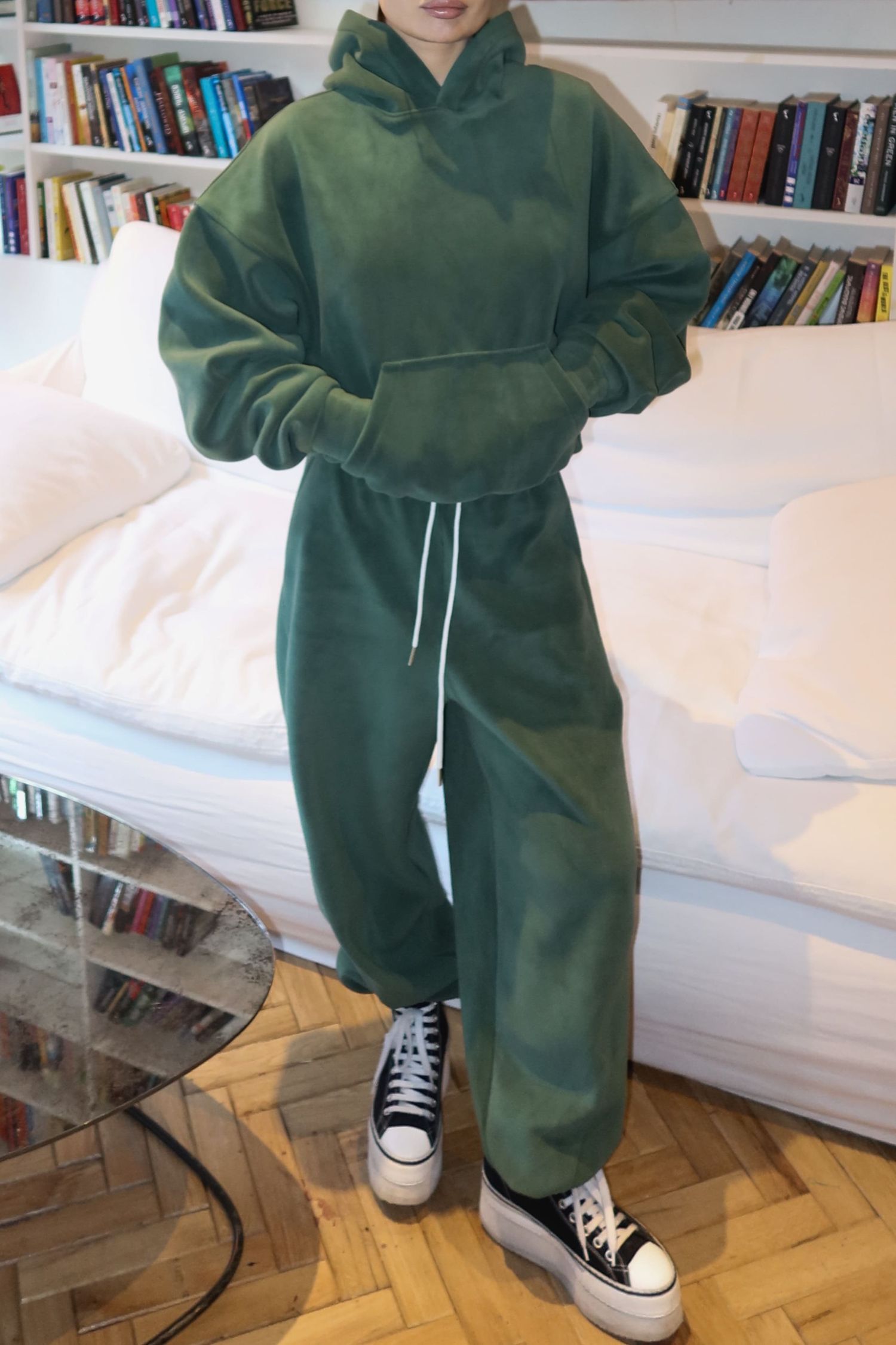 джоггеры из флиса 2moon, malachite green