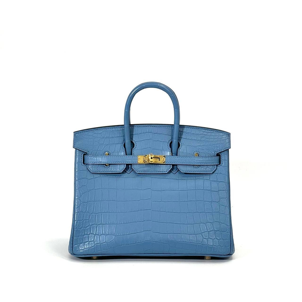 Сумка Hermes из кожи крокодила 25 см