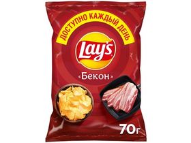 Чипсы LAYS БЕКОН 70 гр