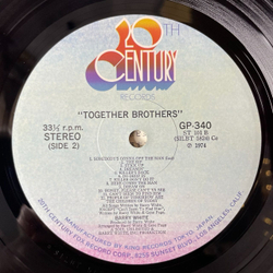 Винтажная виниловая пластинка LP Barry White, The Love Unlimited Orchestra Together Brothers (Japan 1974) (No Obi) Here Comes The Man