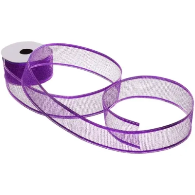 Лента для декорирования «Изящная» 4 см, 2,7 м, Фиолетовый (микс дизайнов)