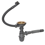 Мойка настол.монтаж 50х50 (3,0) вып 3 1/2  MIXLINE PRO С ФАСКОЙ 20см с сифоном (бронза)