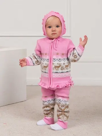 Костюм вязаный теплый