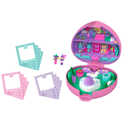 Polly Pocket - Памятный штампик Компактный набор + 2 куколки + аксессуары HWP20