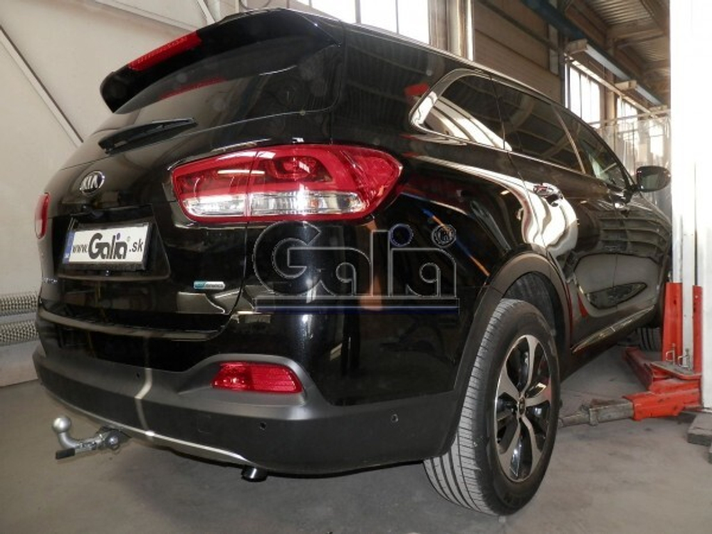 Фаркоп оцинкованный Galia H091A для Hyundai Santa Fe 2012-2018, Kia Sorento 2012-2015, 2015-(паспорт и сертификат в комплекте)(без электрики)
