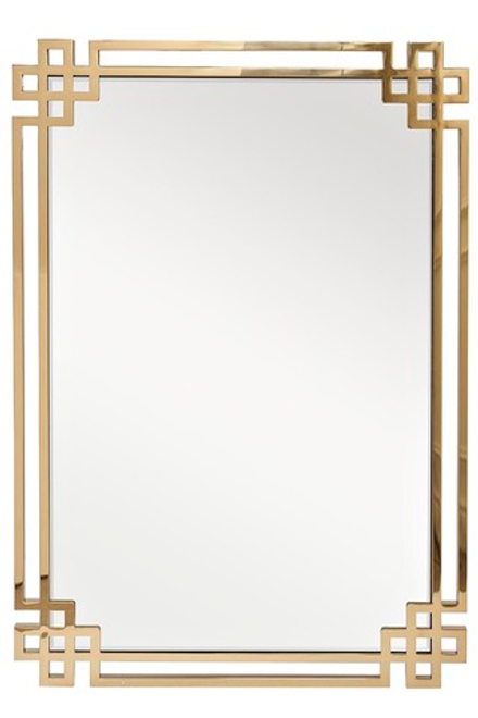 Зеркало прямоугольное в золотой раме