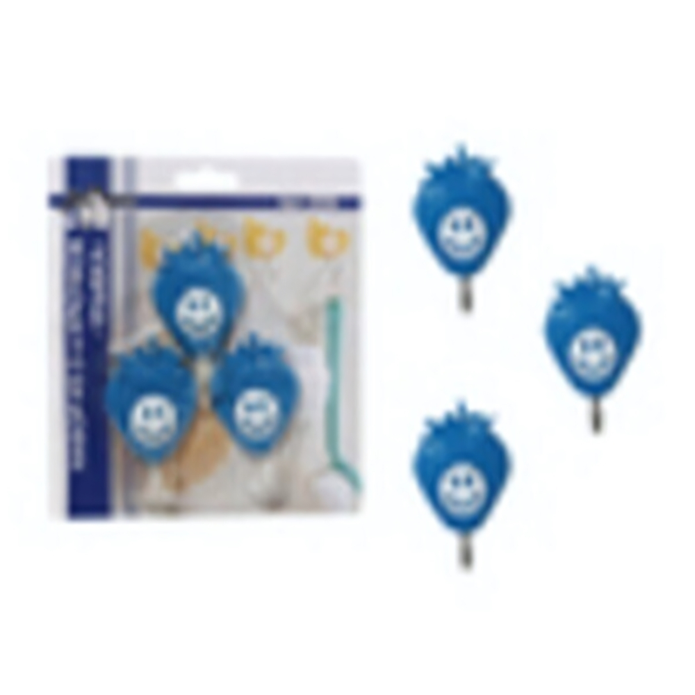 Набор крючков "Улыбка" 3 шт. с клейкой основой