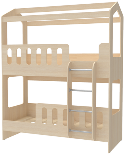 Двухъярусная кровать КарИВи ДС-17 80x180  Дуб Молочный
