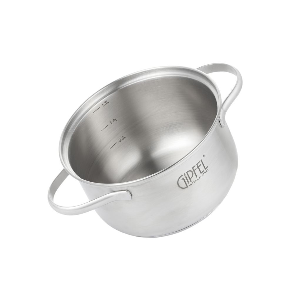 Кастрюля из нержавеющей стали Gipfel Azalea 51059 16 см/1,5 л