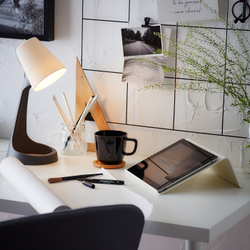 IKEA SVALLET  (ИКЕА СВАЛЛЕТ)  -  Настольная лампа, темно-серый/белый
