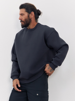 Свитшот с начесом (графит)