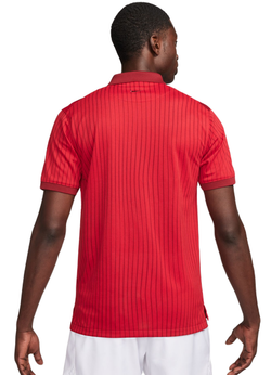 Мужское теннисное поло Nike Polo Dri-Fit Heritage Print - красный